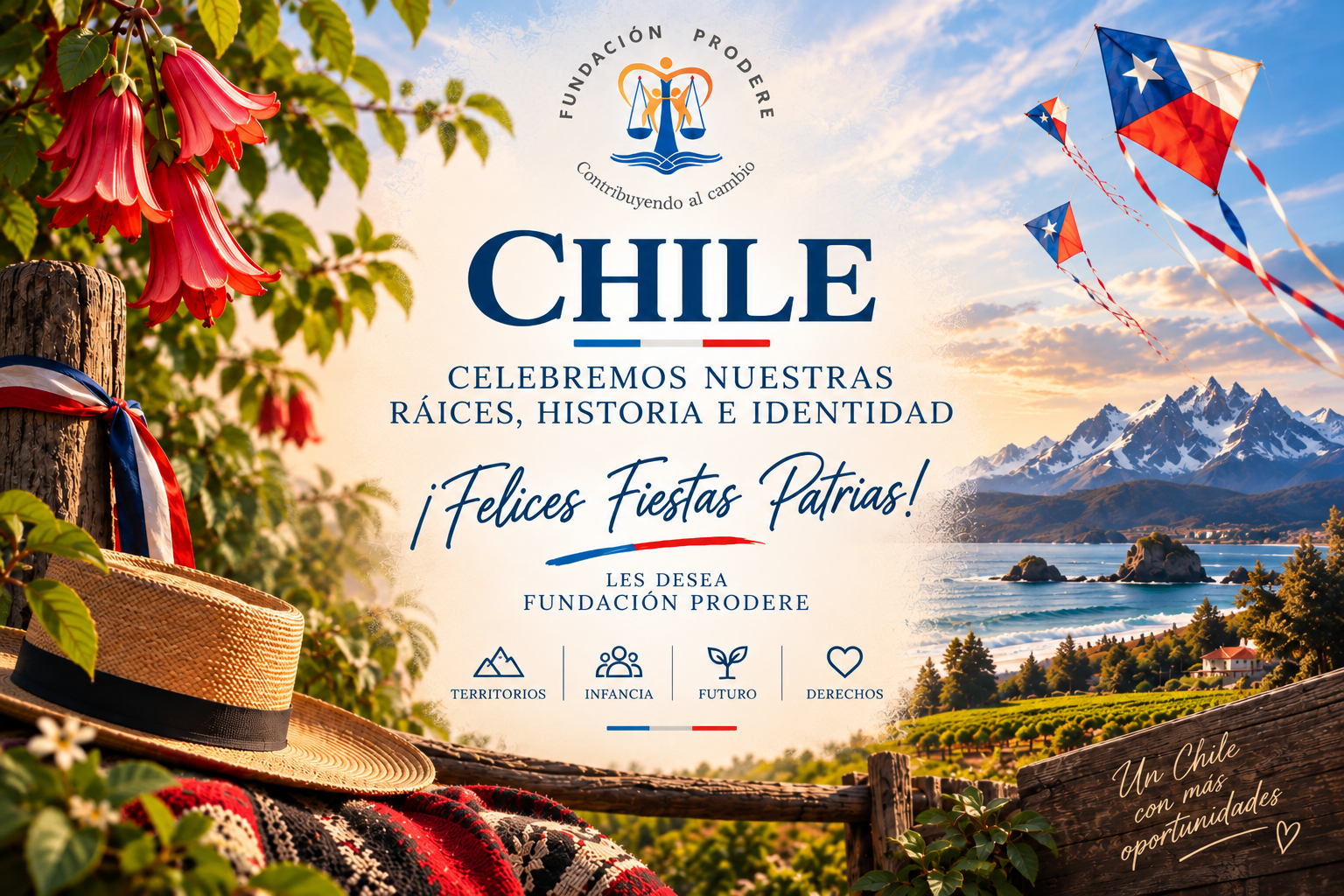 Felices Fiestas Patrias les desea Fundación Prodere